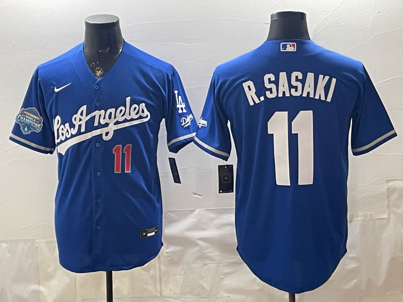 Men Los Angeles Dodgers #11 R.Sasaki blue Game 2026 Nike MLB Jersey 0408001->women mlb jersey->Women Jersey